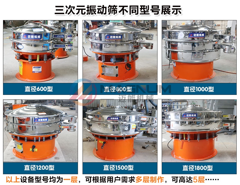 果殼活性炭振動篩不同型號展示